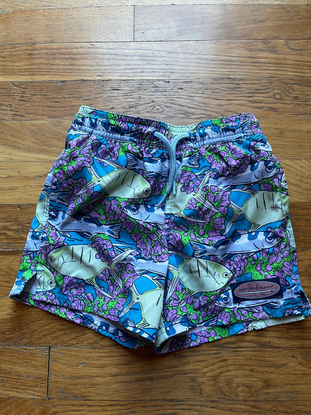 Vineyard Vines Chappy Toddler Fishy Swim Shorts Trunks